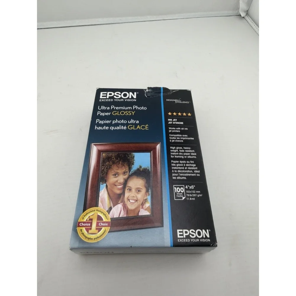 NEW Sealed Epson Ultra Premium Photo Paper | Glossy 4x6 100 Sheets | S042174